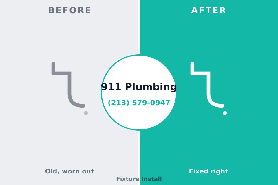Before and after: plumbing repair West Brownsville, PA
